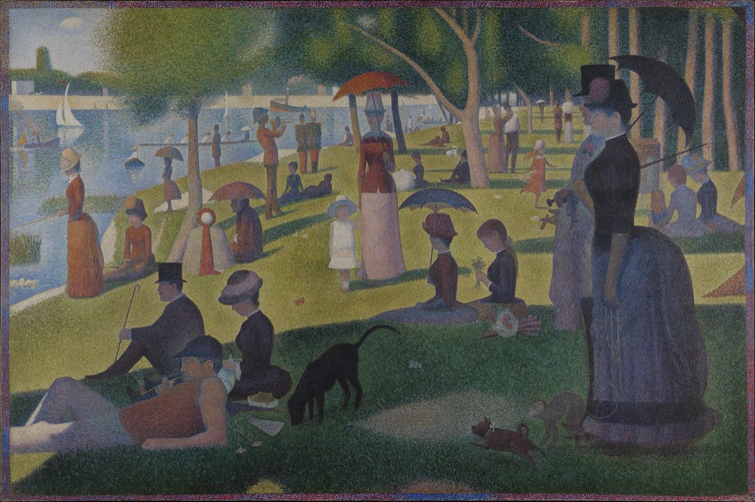 A Sunday on La Grande Jatte, painting by Georges Seurat, at the Art Institute of Chicago