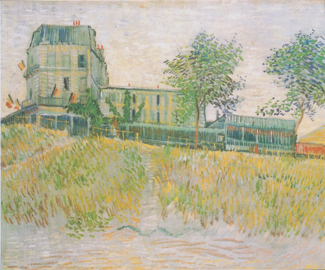 The Restaurant de la Sirène at Asnières, painting by Vincent van Gogh, at the Ashmolean Museum
