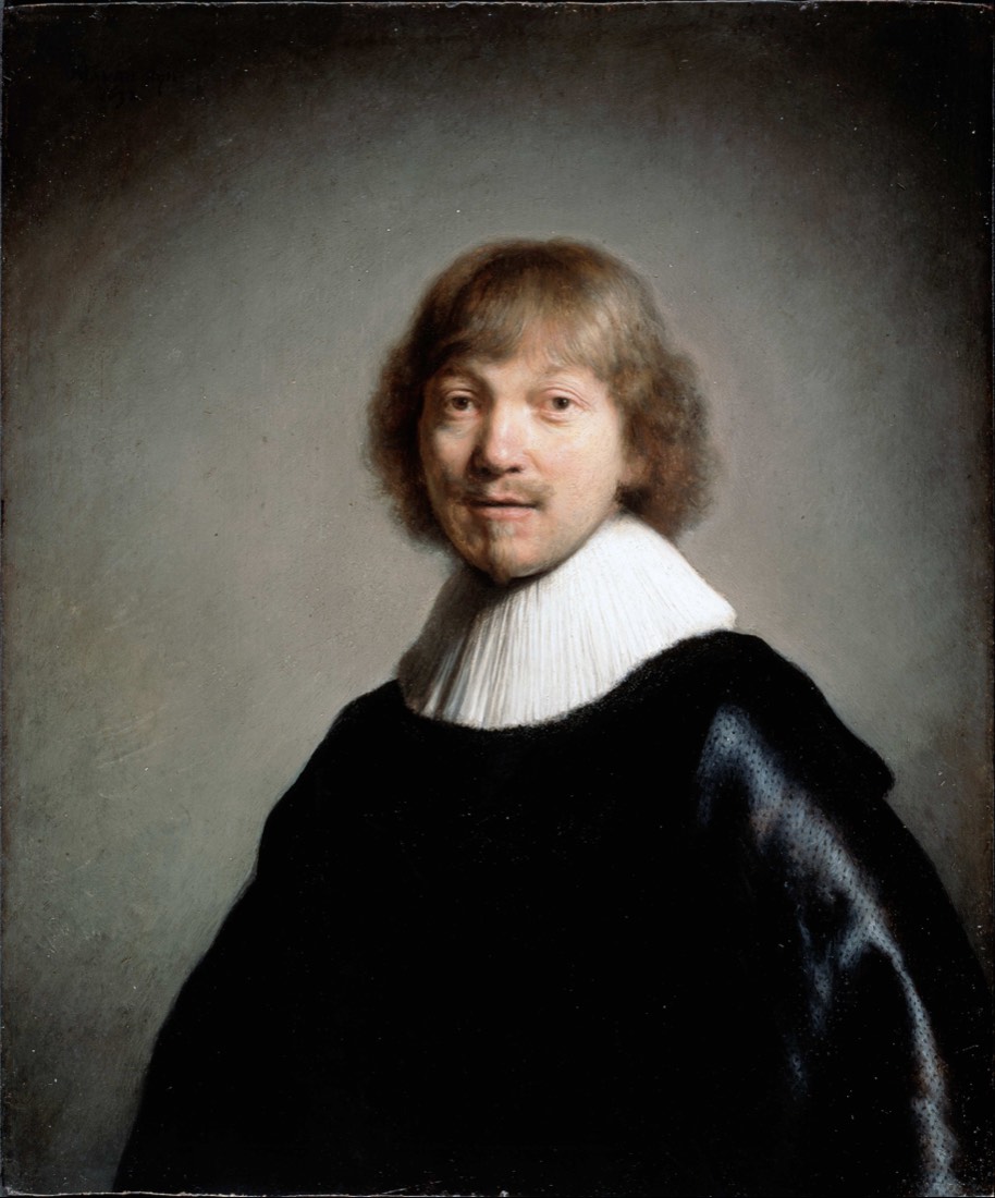 Portrait of Jacob de Gheyn III, painting by Rembrandt, at Dulwich Picture Gallery