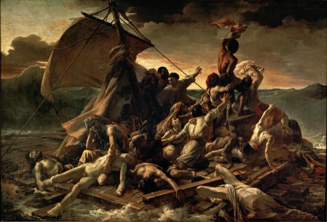 The Raft of the Medusa, painting by Théodore Géricault, at the Louvre