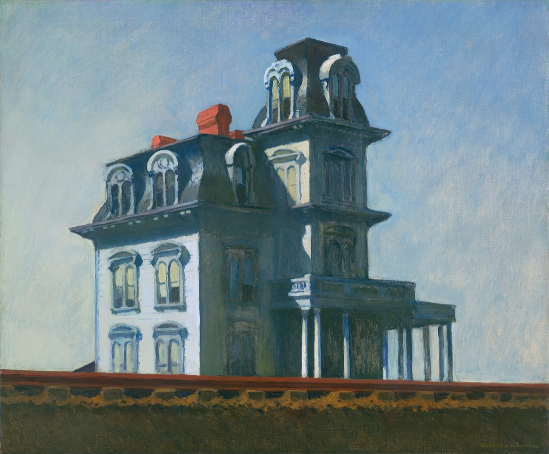House by the Railroad, painting by Edward Hopper, at MoMA