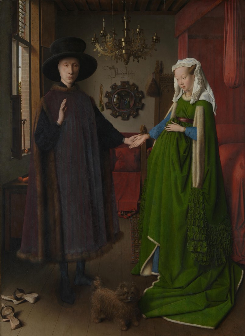 The Arnolfini Portrait, painting by Jan van Eyck, at the National Gallery, London
